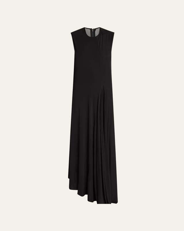 Sleeveless Asymmetric Maxi Dress